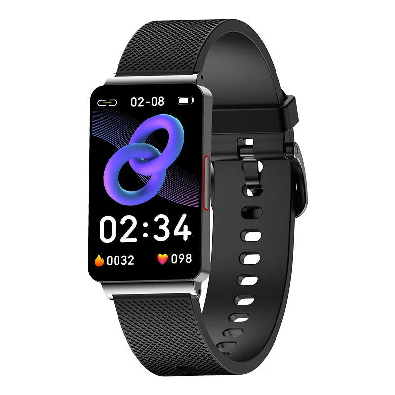 EP08 blood glucose monitoring smart bracelet with touch screen on TPU wrist strap