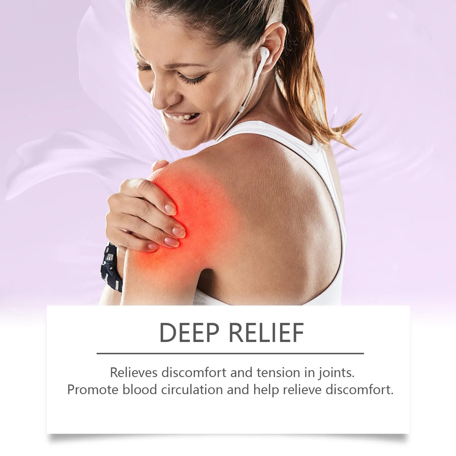 100g tube of body massage gel for joint, knee and elbow care with menthol and herbal extracts