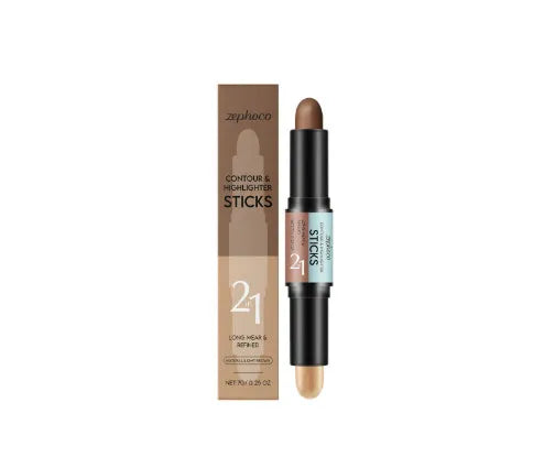 2-in-1 outline highlighter and repair pen in a compact 2.2cm by 11cm size.