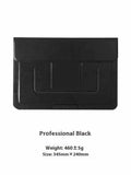 13.3-inch laptop bracket bag with integrated dual-angle stand in black or brown colour