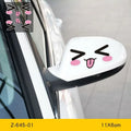 Reflective cartoon eye car stickers for rearview mirror decoration on electric vehicles