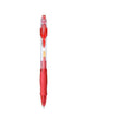 0.5mm fine tip gel pen in plastic construction with black, blue, or red refill options
