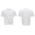 Men's cotton loose fit round neck t-shirt with pleated detailing in black, grey and white colours