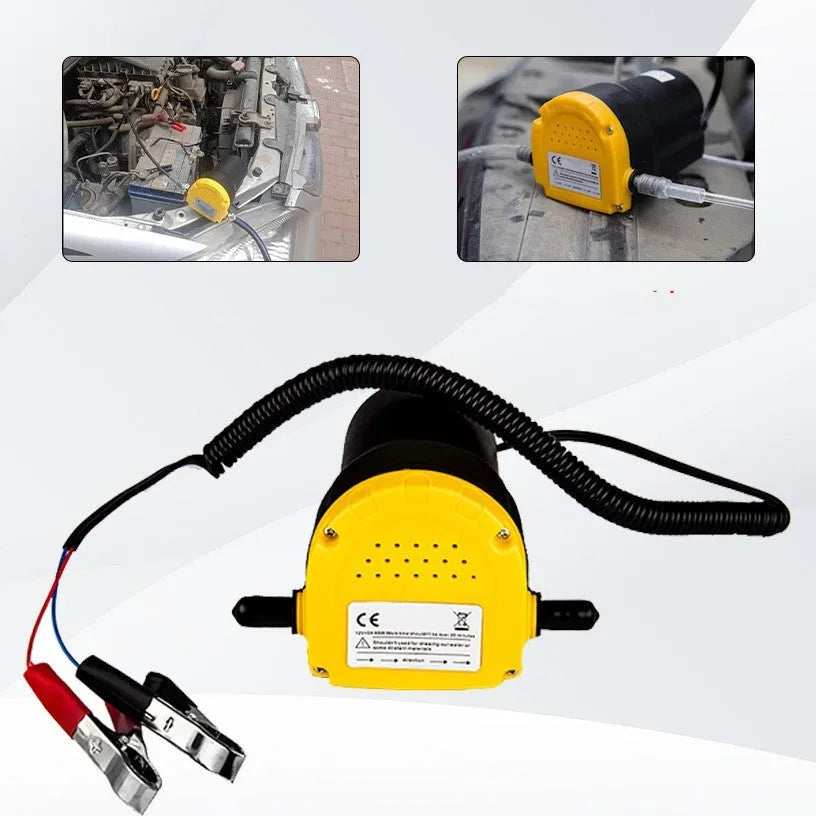12V electric self-priming oil gear pump with plastic body for engine oil transfer