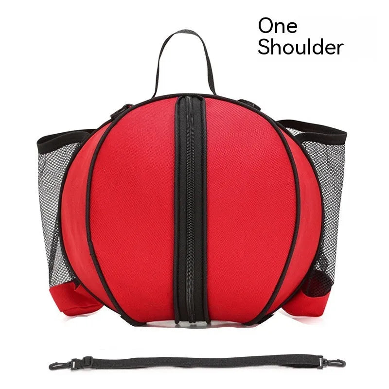 Oxford cloth basketball bag with 9L capacity in various colours and strap styles.