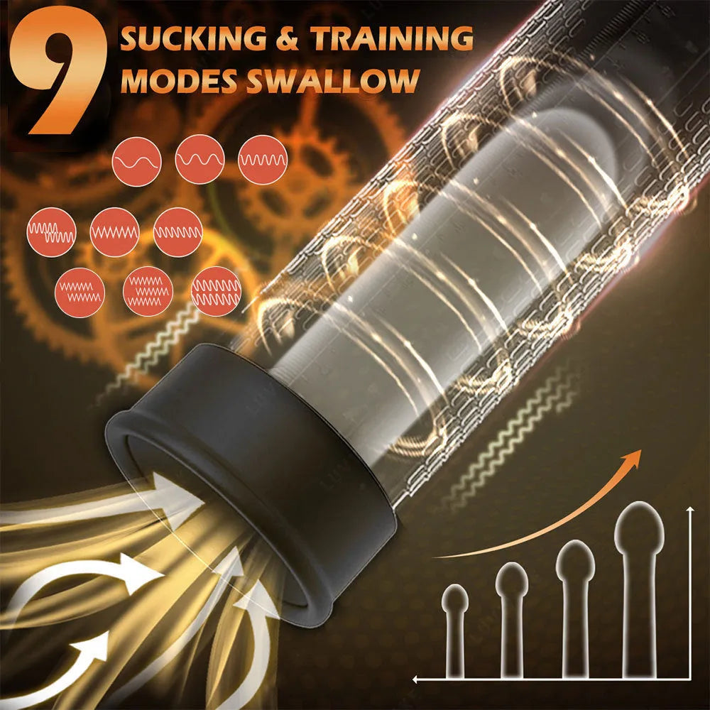 Diqiao electric training pump men's masturbation device with negative pressure stretching