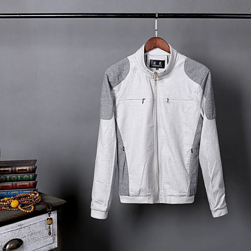 Men's thin cotton linen jacket in regular fit available in multiple colours and sizes