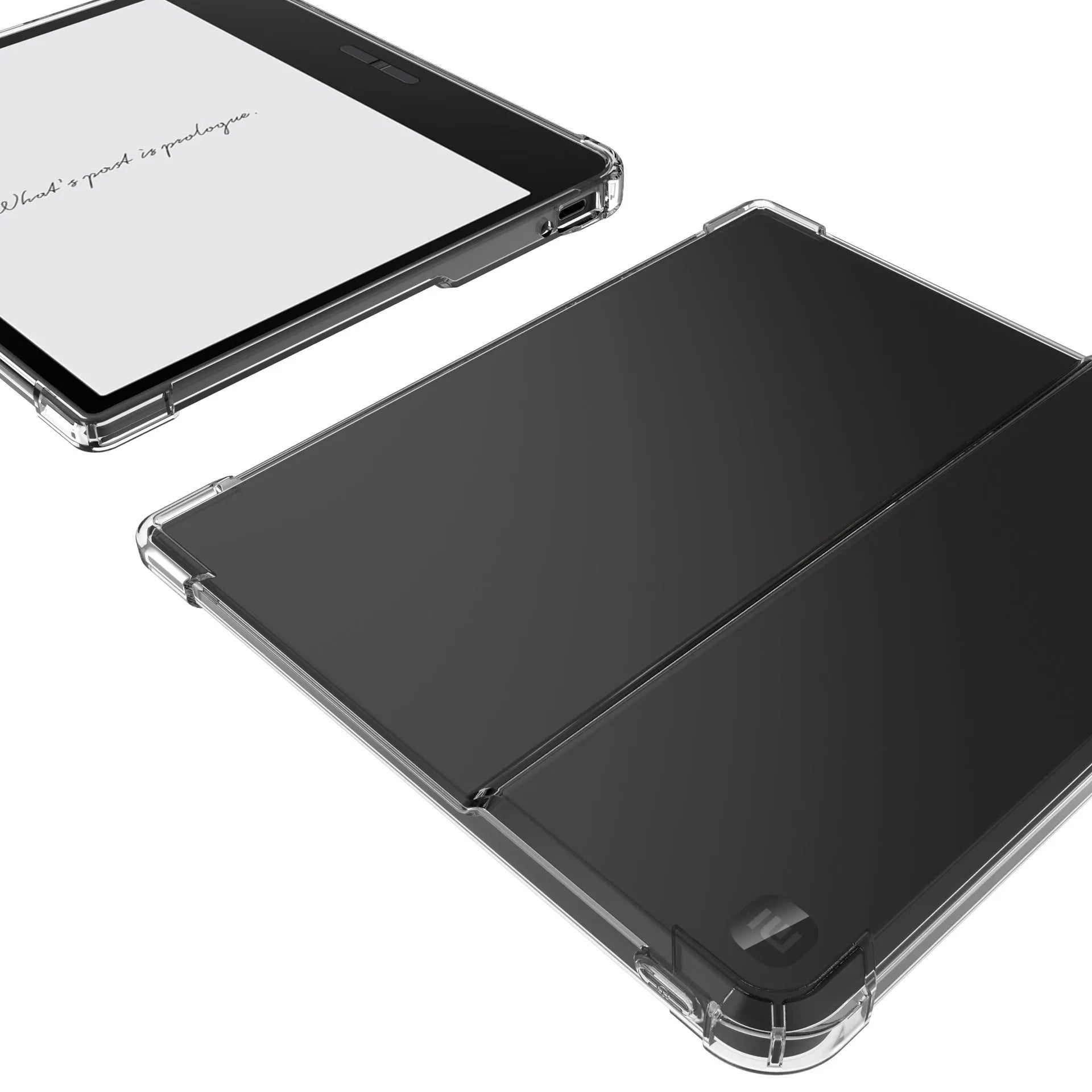 Transparent airbag protective phone case for Xiaomi devices showing clear TPU material and all-inclusive design.