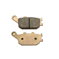 Set of asbestos-free sintered metal motorcycle brake pads for Honda CBR954RR rear wheel.