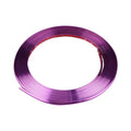 Electroplated purple PVC wheel hub protection strip on 8 metre roll for car wheel decoration