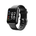 Men's square couple bracelet smart watch with silicone strap and aluminium case