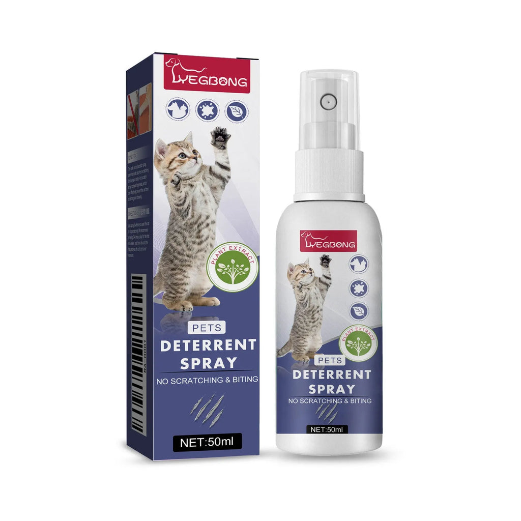 50ml pet deterrent spray bottle for stopping cats and dogs scratching furniture and doors