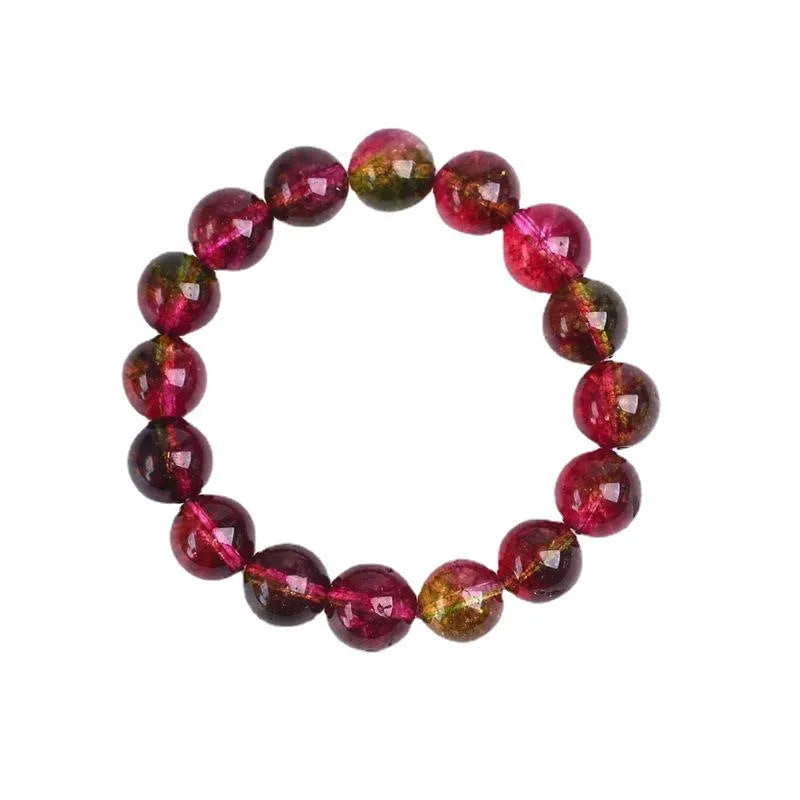 Women's watermelon crystal handmade bracelet showing pastoral design in casual style