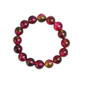 Women's watermelon crystal handmade bracelet showing pastoral design in casual style