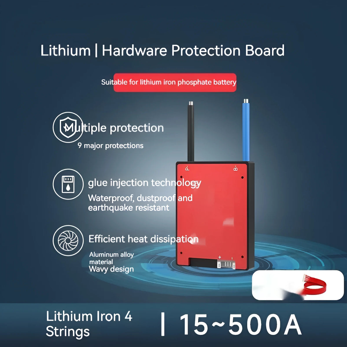 Dali lithium iron phosphate battery protection board for 12V 4-cell systems