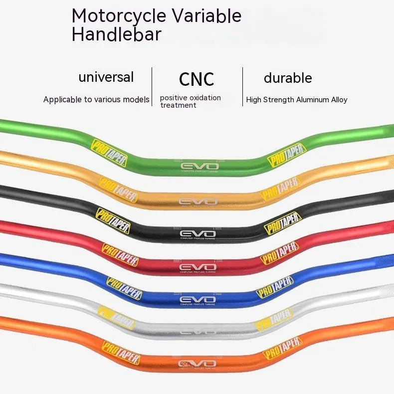 EVO orange scrambling motorcycle handlebar with 28mm aluminium alloy construction and 80cm width