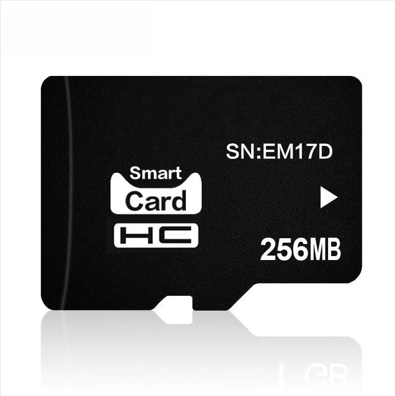 256MB MicroSD memory card measuring 11x15mm for portable music players and cameras