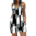Women's sleeveless V-neck jumpsuit in Army Green with an inner pocket detail.