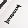 Denim chain metal watch strap for Apple Watch in silver, black, gold, rose gold, and starlight colour options