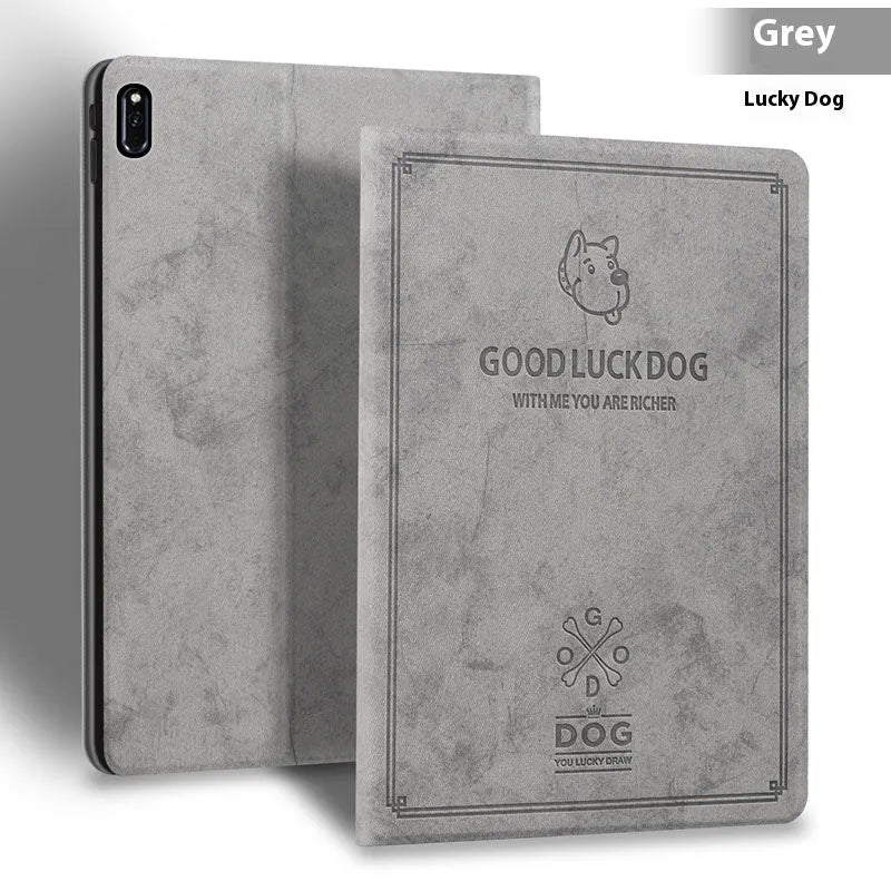 Deer Soft Shell Creative TPU leather protective case for Apple iPad in clamshell design.