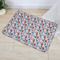 Reusable waterproof pet training pad with colourful animal print design