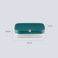Modern minimalist jewellery storage box in green, white, pink or red bean paste colours