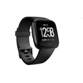 Black smart watch with heart rate monitoring and waterproof design on silicone wrist strap