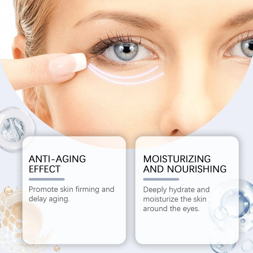 White and blue tube of Retinol Eye Cream Moisturising Soft, 20g, standing 12.1 cm tall.