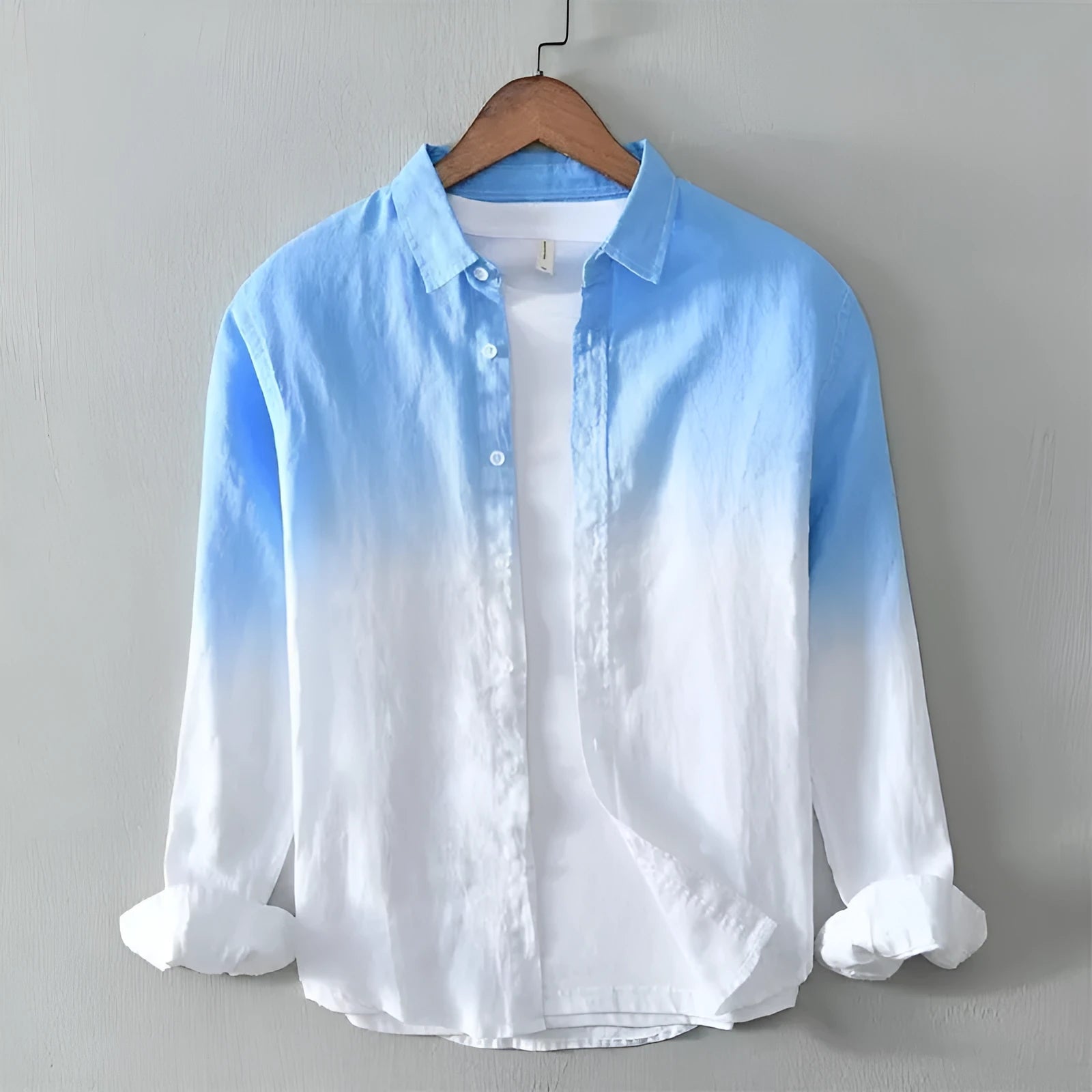 Casual slim-fit loose top coat for youth in dark blue, light blue, and yellow colour options