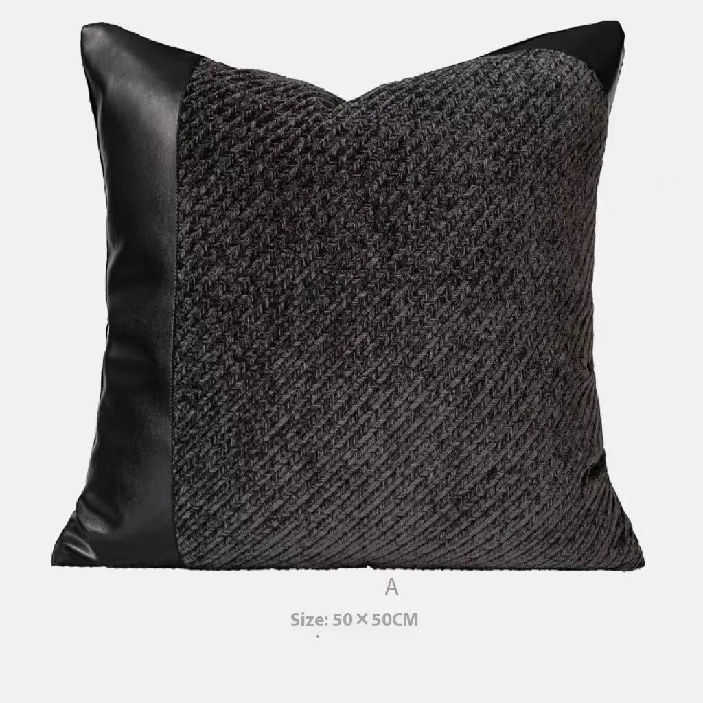 Modern minimalist polyester bed runner blanket set with round pillow and pillowcase on a bed.