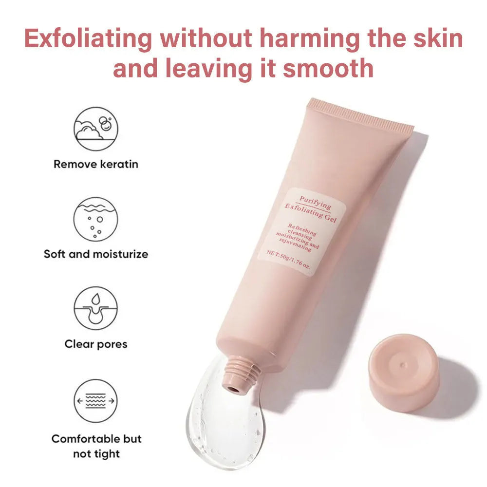 132g moisturising facial exfoliating gel scrub in container for universal skin types