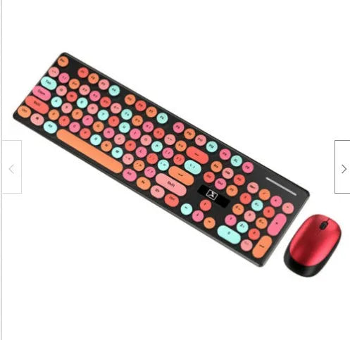 Wireless Punk Manipulator keyboard and mouse set in vibrant yellow mixed colour with backlit keys