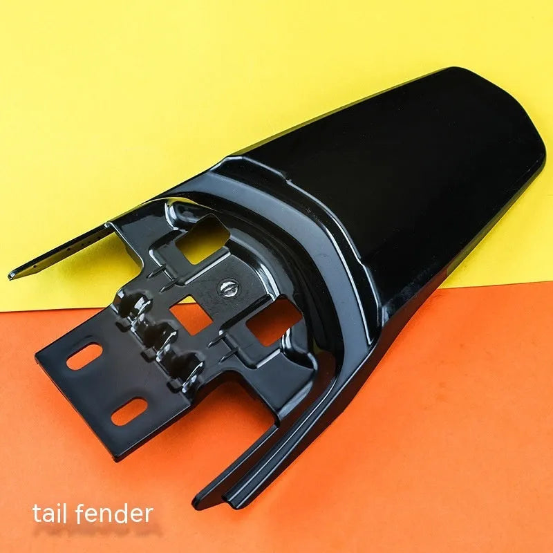 Carbon fibre lengthened tail mudguard for Light Bee electric off-road bicycle