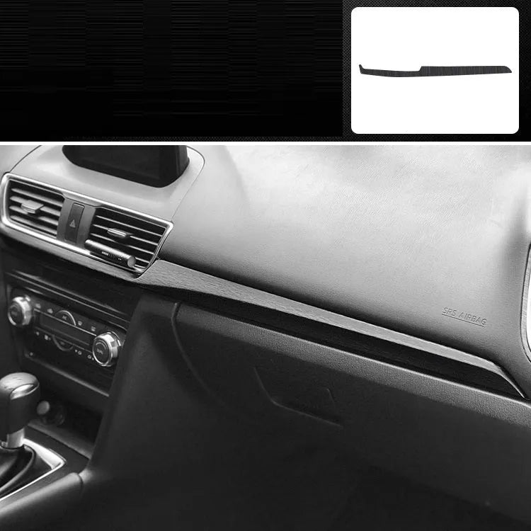 Unksera car interior sticker kit with pre-cut pieces for dashboard, centre console, and gear handle