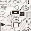 Box of 46 cartoon children's journal stickers with nine cute pattern designs in 30x37mm size