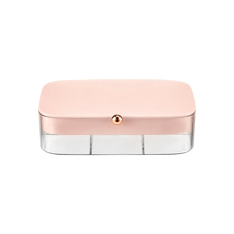 Modern minimalist jewellery storage box in green, white, pink or red bean paste colours