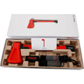 Red plastic fitness axe muscle trainer for home strength training exercises