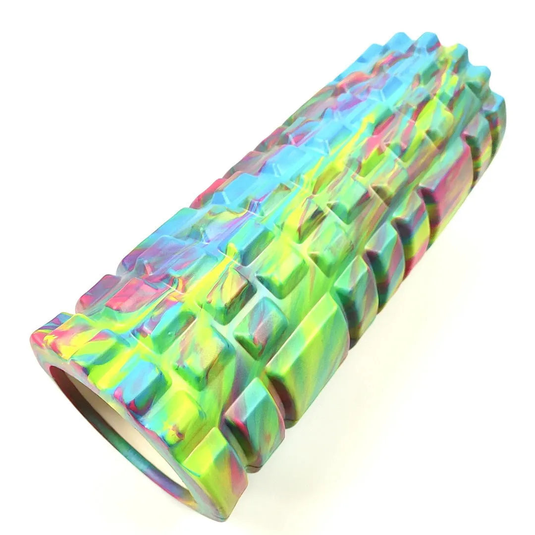 33cm camouflage pattern EVA foam roller for fitness and massage.