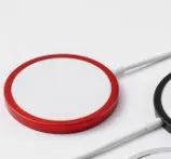 Magsafe magnetic wireless charger for iPhone 12 and 13 in silver, black, blue, or red metal finish
