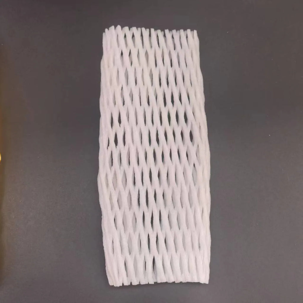 White foam mesh net cover for fruit protection and shockproof packaging