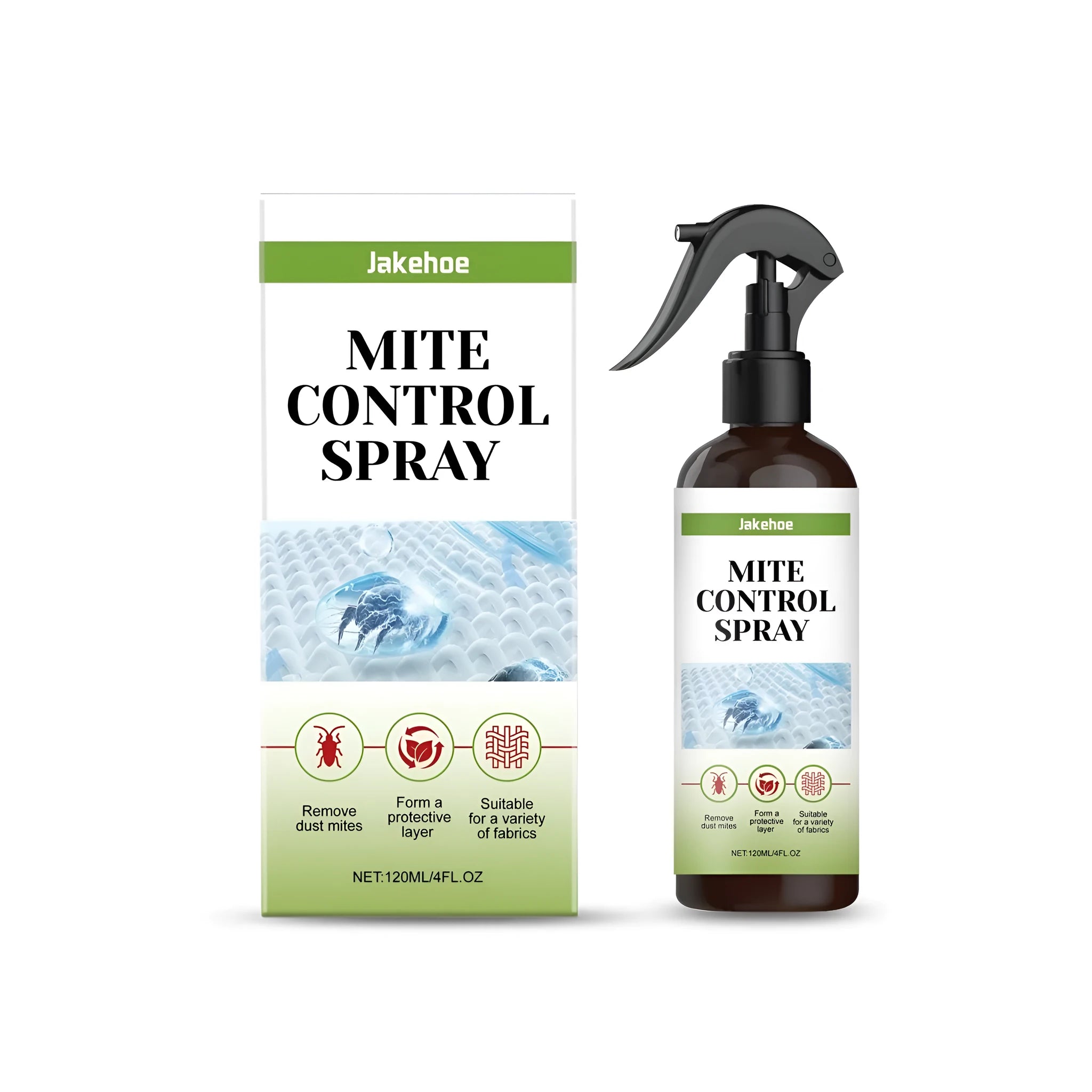 120ml mite control spray bottle for mattress and furniture allergen treatment