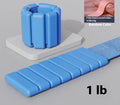 Silicone fitness wrist weight bracelet with Velcro closure in multiple colours