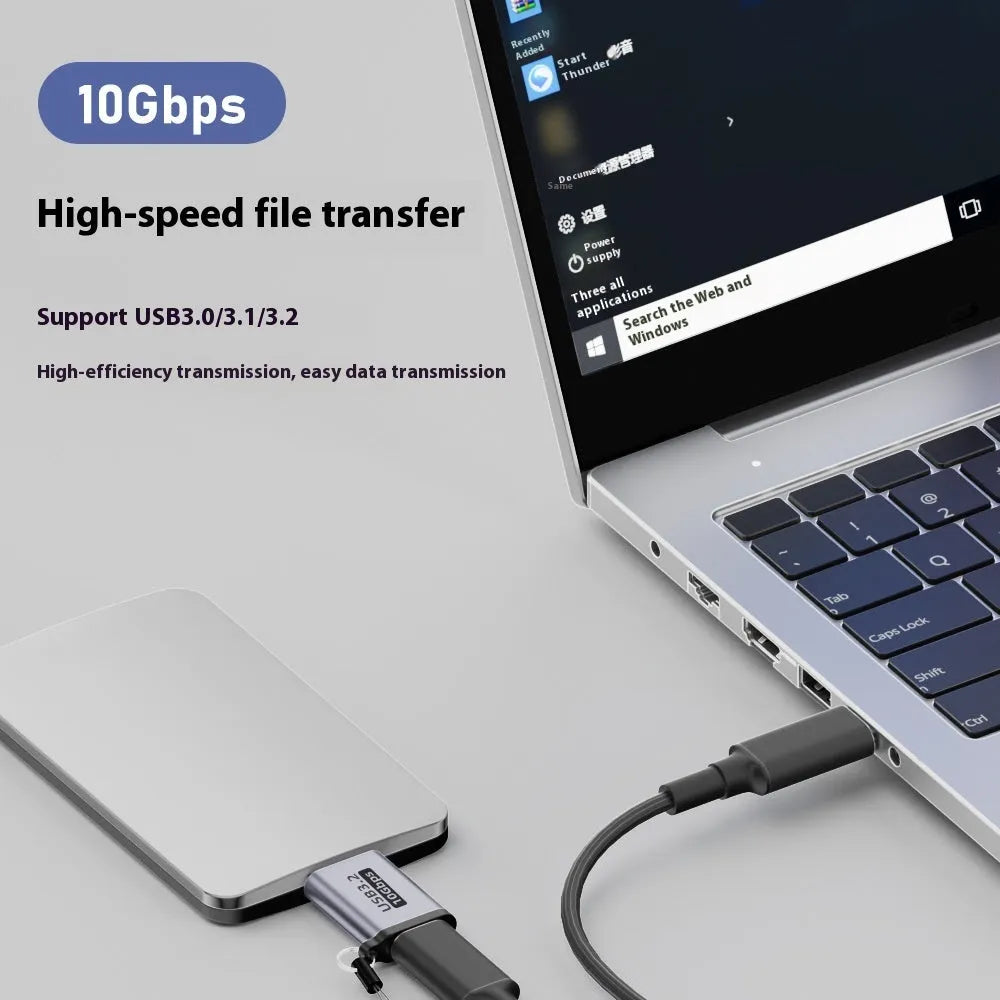 USB AM to Micro-B adapter cable for connecting older devices to computers.