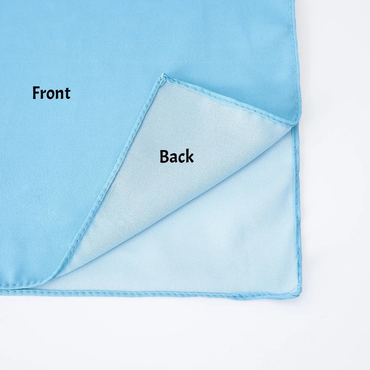Long lightweight chiffon scarf with bubble towel texture in one of twelve colour options, laid flat.