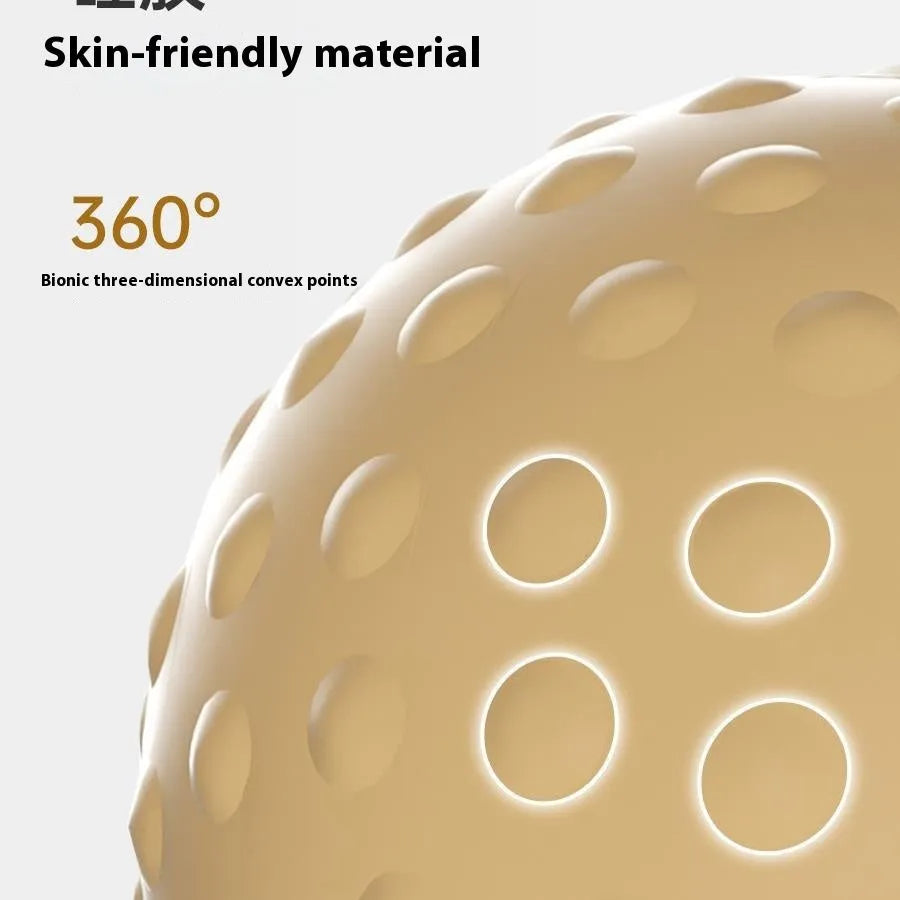 Massage ball set for cold and hot compress therapy showing multiple ball configurations