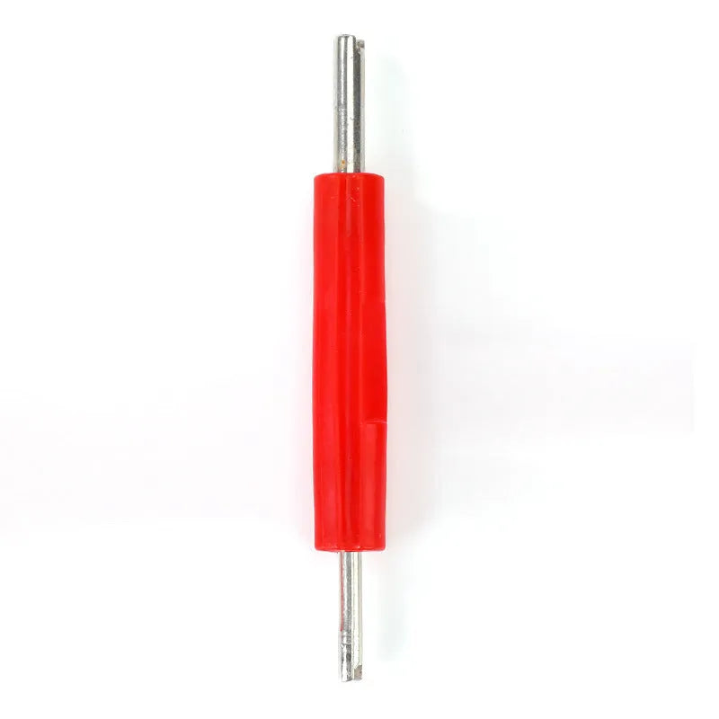 Aluminium alloy single-head twist valve wrench on a workbench