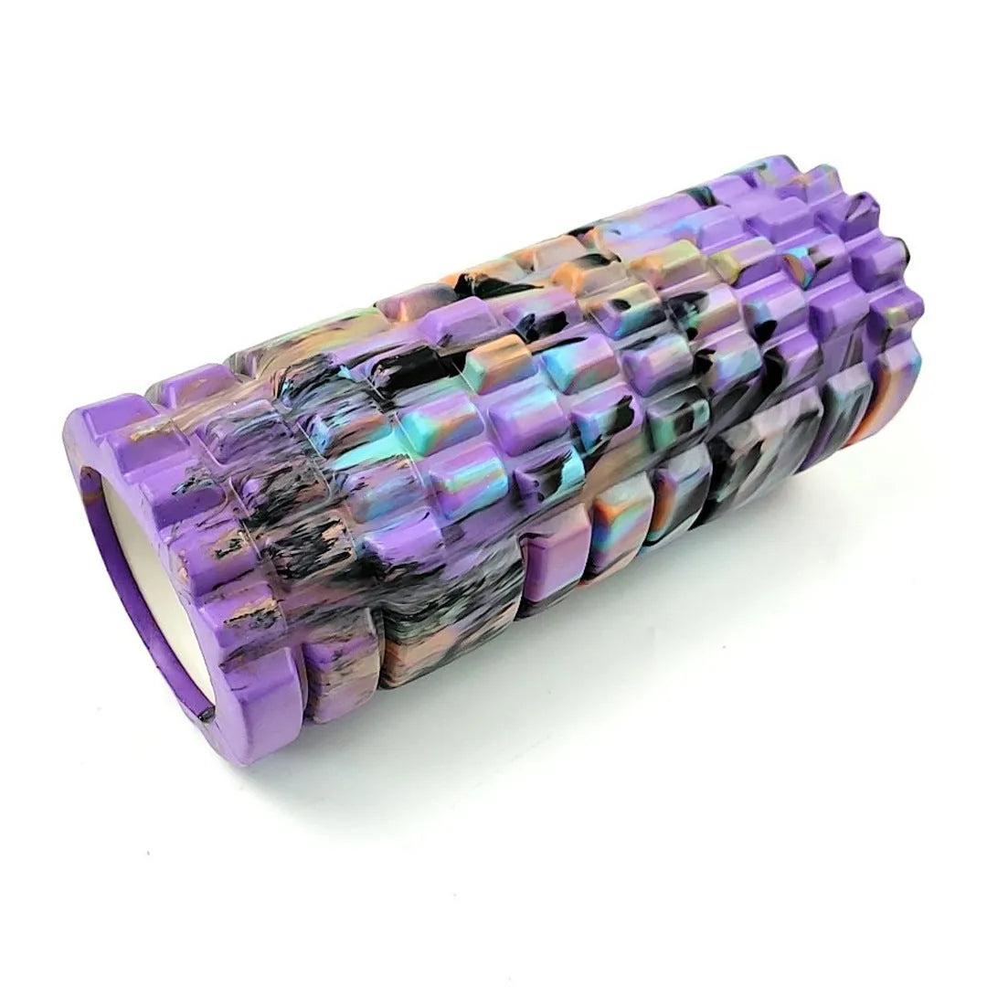 33cm camouflage pattern EVA foam roller for fitness and massage.