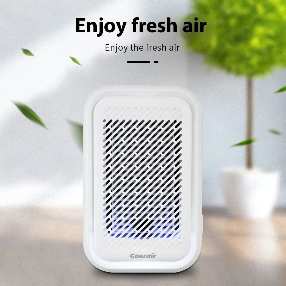 White wall-mounted direct plug-in air purifier unit