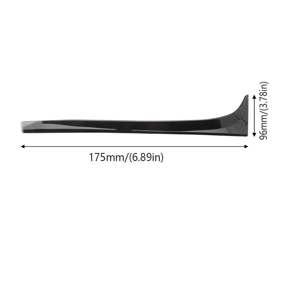 Glossy black ABS rear window spoiler wing for Volkswagen Golf 7 MK7 car, shown with adhesive tape.