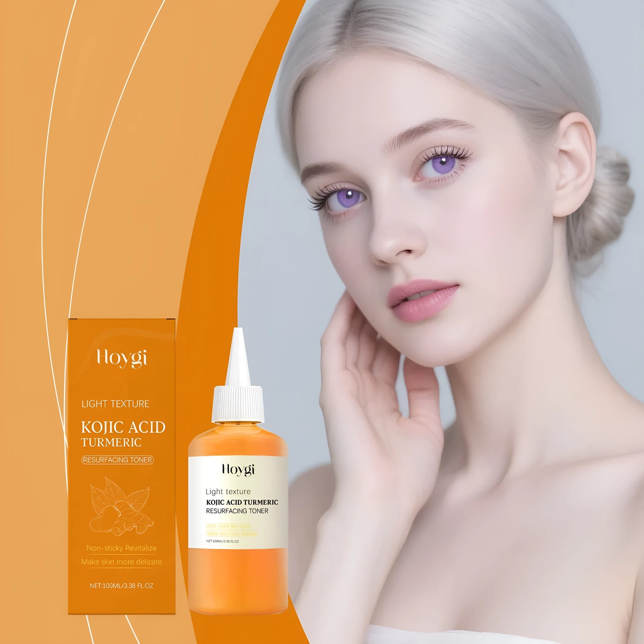 Turmeric Moisturizing Water 100ml container with non-oily formula for daily facial care